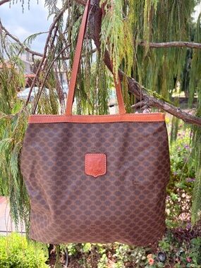 Authentic Celine Paris Vintage Tote Flat Travel Bag Italy